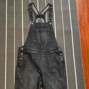 Gap black wash overalls